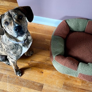Handmade Dog Bed - Crochet Pet Bed