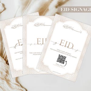 Eid Dinner Signs | Eid Party Signs | Editable Signs