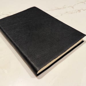 Läderjournal - Svart