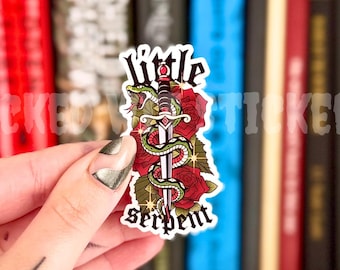 Little Serpent | Serpent and the Wings of Night | Crowns of Nyaxia Inspired, Vinyl Kindle Decal