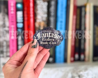 Fantasy Reader Book Club: Vinyl Kindle Sticker Decal