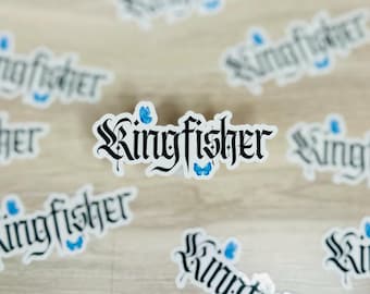 Kingfisher | Bookish Waterproof Romantasy Vinyl Kindle Sticker Decal