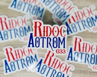 Ridoc for President Sticker: Fourth Wing Inspired, Sarcastic Kindle Decal