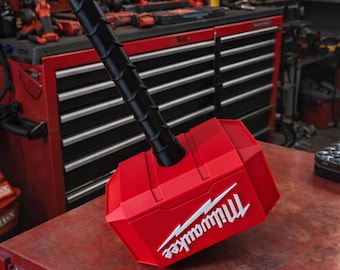 Milwaukee Tool Thor Inspired Hammer 3D Printed Fun Decor Full Size