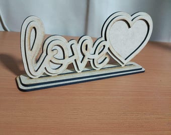 "LOVE" Photo Frame – Valentine's Day SVG File – Perfect for Couples