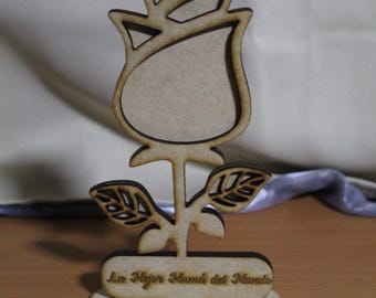 Customizable MDF Rose – SVG File for Laser Cutting – DIY Mother's Day Gift