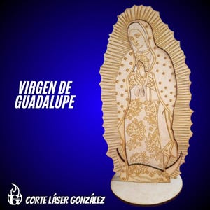 Virgen de Guadalupe SVG Archivo para Corte Láser