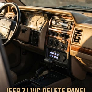 Jeep Grand Cherokee ZJ (1993-1998) V.C Delete Panel – Auxbeam 8-Gang Switch Mount & USB Port – Made in America