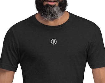Bitcoin Embroidered Unisex t-shirt