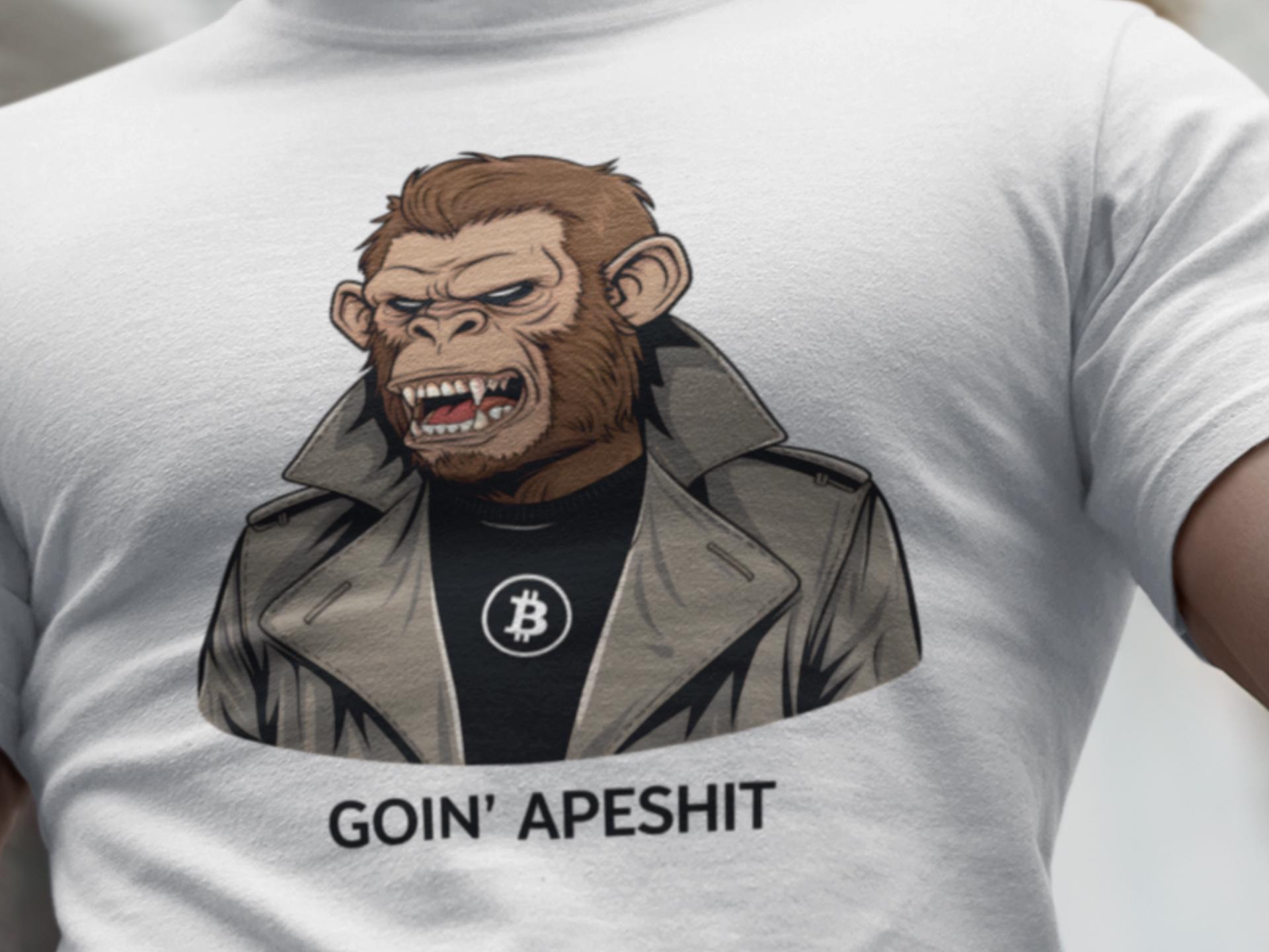 Bitcoin Ape T-shirt: Funny Bitcoin Streetwear - Etsy UK