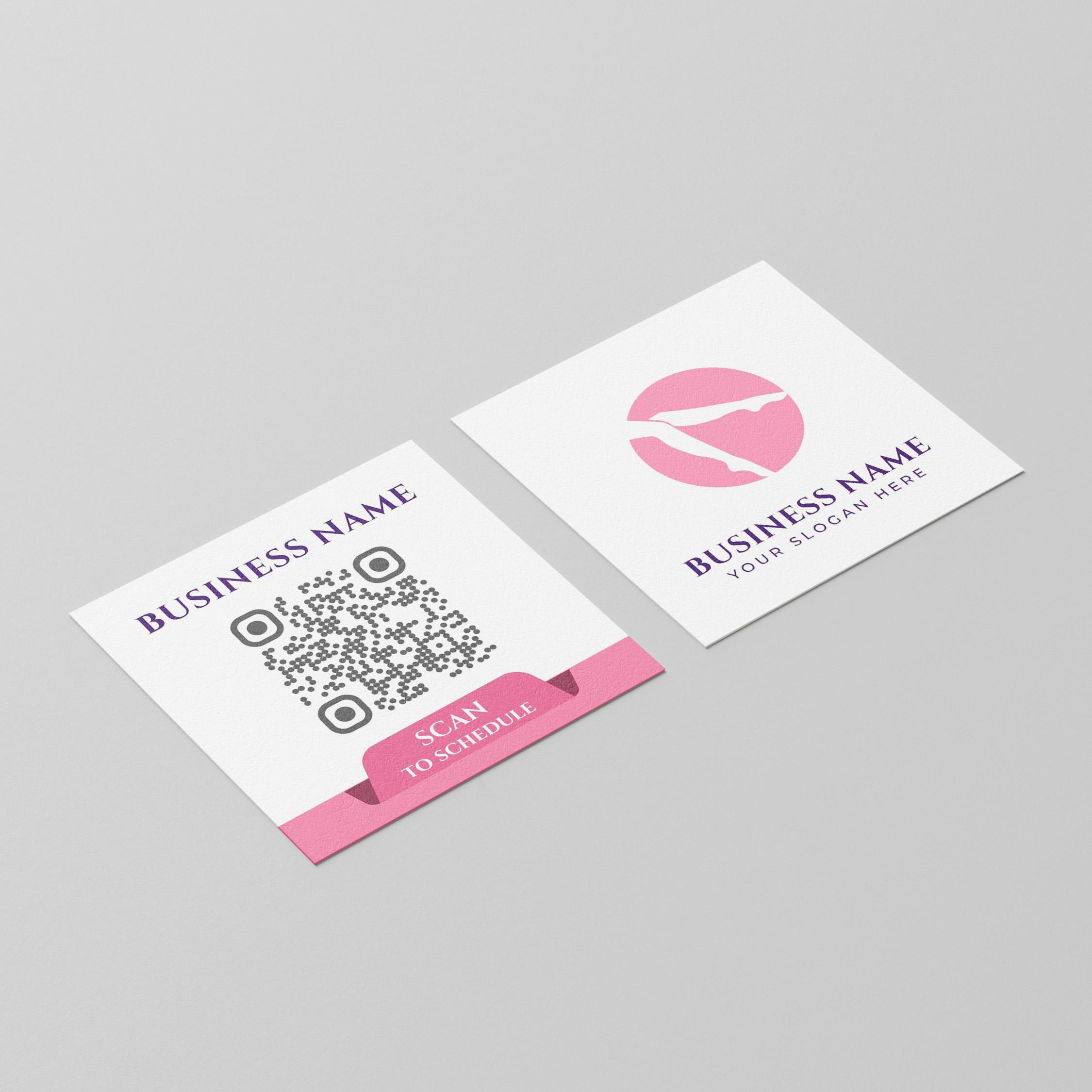 Custom Square Business Cards High-quality QR Code Business Cards ...