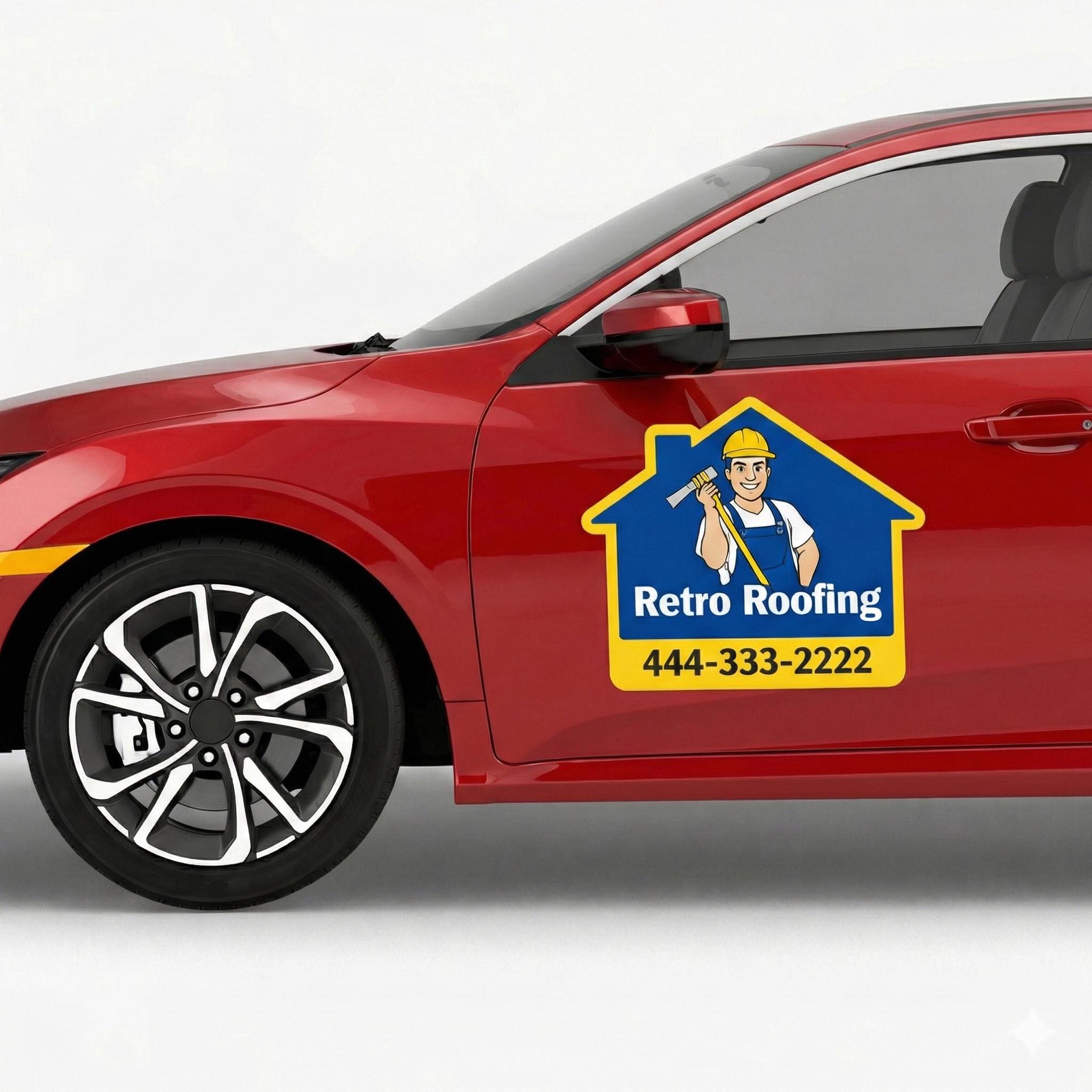 Personalized Car Door Magnet Signs, Custom Business Vehicle Magnets ...