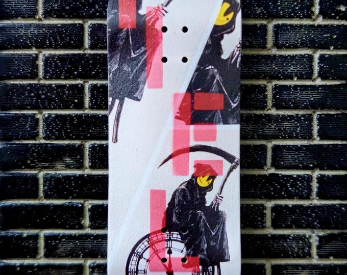 Professional Fingerboard - YIELD- Grin Reaper (Banksy Inspired art)