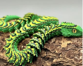Articulated Bush Viper Snake (20")