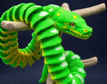 Articulated Green Tree Python
