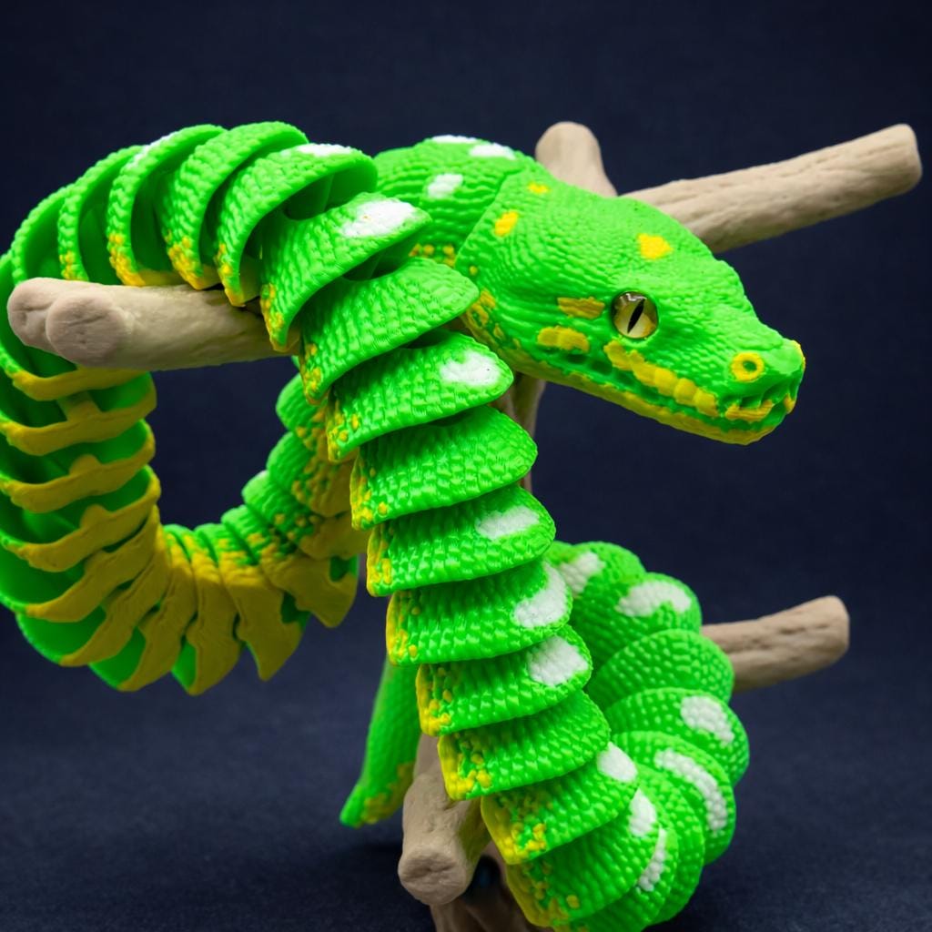 Articulated Green Tree Python - Etsy