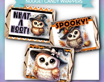 Halloween: Nuggets Candy Wrappers (Printable PDFs)