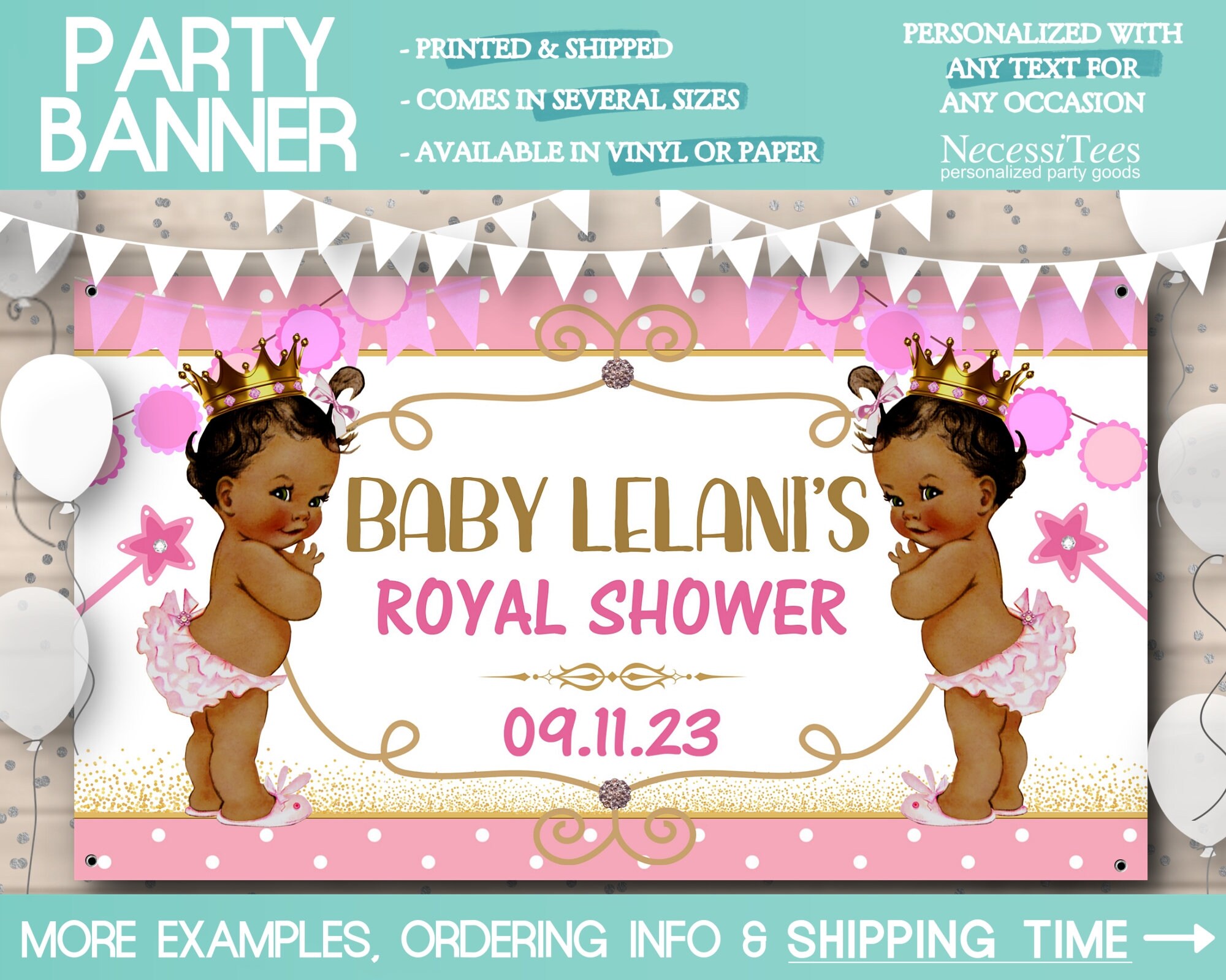 Vinyl or Paper Baby Shower Banner In 4 Sizes Little Princess | Etsy