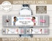 PRINTED Water Bottle Labels, Baby Football Players, Helmets, Pink, Blue, Baby Gender Reveal, Baby Shower, African Amer, Caucasian, Hispanic 