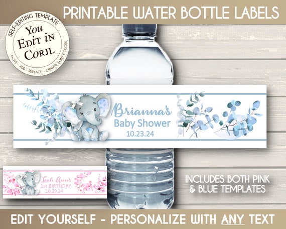 Baby Bottle Printable Template