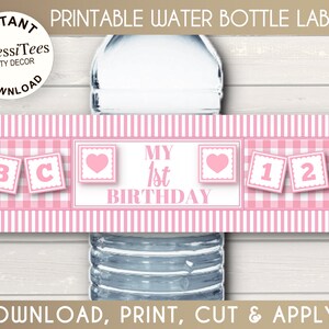 PRINTABLE Water Bottle Labels Pdfs Baby ABC Blocks Baby - Etsy