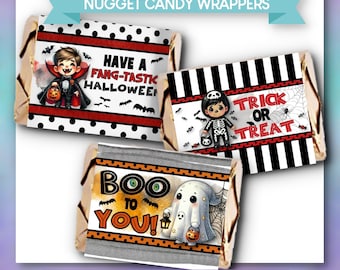 Halloween: Nuggets Candy Wrappers (Printable PDFs)