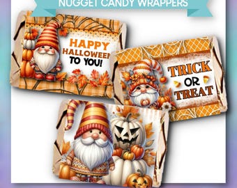 Halloween: Nuggets Candy Wrappers (Printable PDFs)