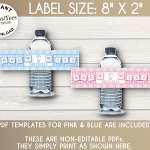 PRINTABLE Water Bottle Labels Pdfs Baby ABC Blocks Baby - Etsy
