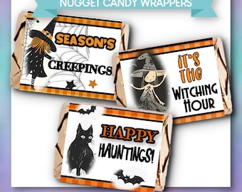 Halloween: Nuggets Candy Wrappers (Printable PDFs)
