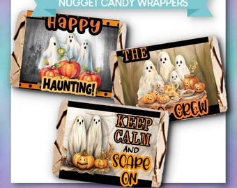 Halloween: Nuggets Candy Wrappers (Printable PDFs)