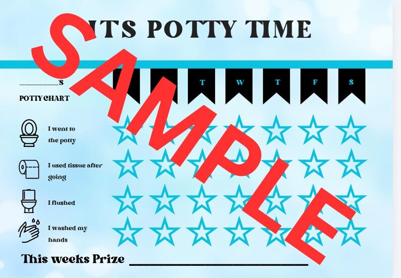 Potty Training Reward Chart & Etiquette Guide (digital Download) - Etsy