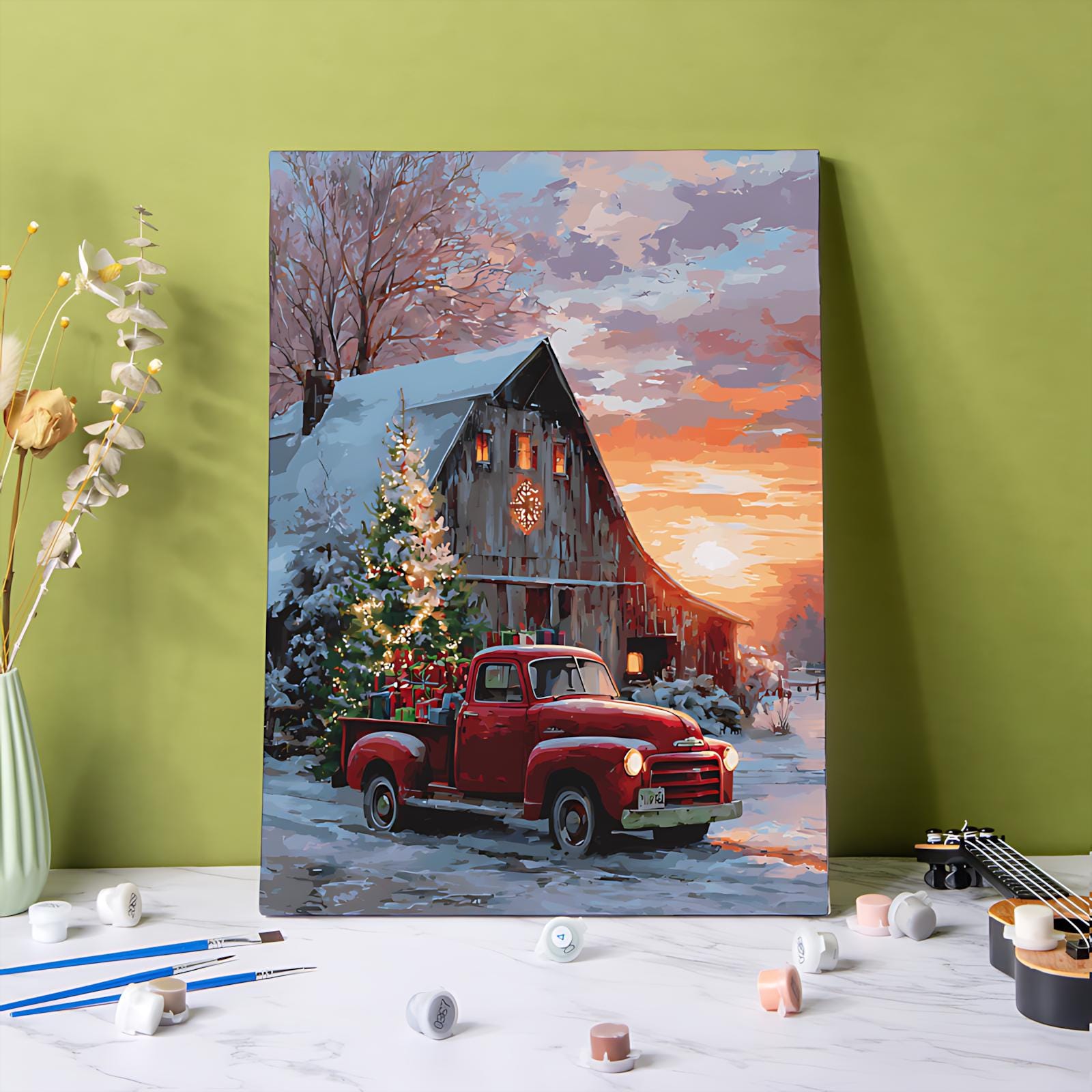 Toile Murale Africaine Encadrée Affiche D'art Moderne Peinture Pour