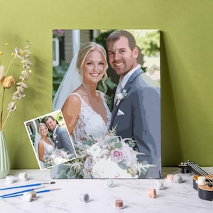 Custom Paint by Numbers Kit: Personalized Photo Canvas Art