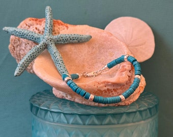 Turquoise Heishi Bracelet