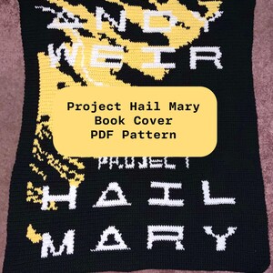 Project Hail Mary Book Cover Crochet Tapestry- PDF Pattern