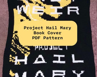 Tapiz de ganchillo para la portada del libro Proyecto Ave María - Patrón en PDF