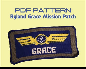 Patrón PDF del parche de la misión Ave María-Ryland Grace