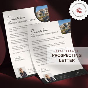 Real Estate Prospecting Letter, Realtor Letter to Sellers, Home Equity, Luxury Real Estate Farming Letter, Editable Canva Template
