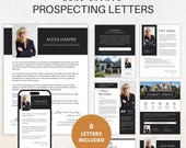 Luxury Real Estate Letter Bundle, Realtor Farming Letters, Prospecting, FSBO, Expired Listing, New Agent Intro, Market Update Canva Template