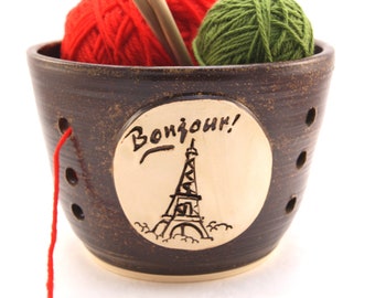 OOLaLa - Yarn Bowl for Francophiles - Ready to Ship