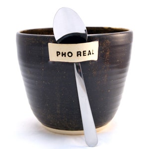 Pho King Good Pho Real Huge Noodle Bowl with Spoon Holder graduation gift student gift image 5
