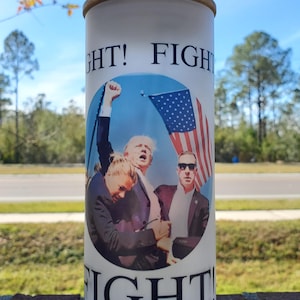 25 oz President Trump Sipping Glass Tumbler COLD OR HOT, Perfect for Trump Lover, Perfect Gift