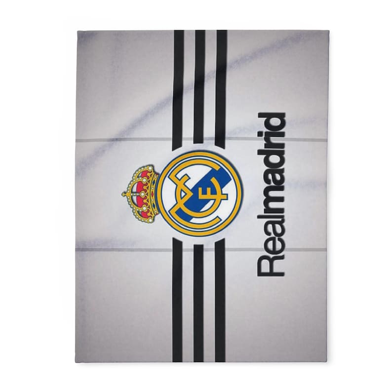 Fleece Blanket, Real Madrid, Cozy Gift Blanket - Soccer Fans, Home Decor, Gift for Him, Winter Blanket, Sports Throw image 2