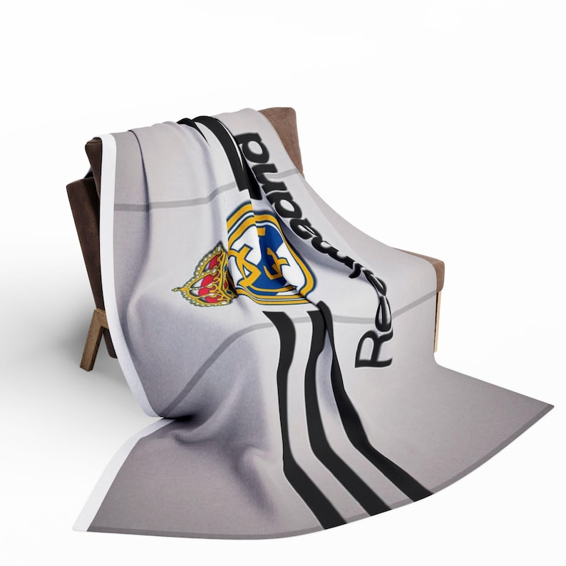 Fleece Blanket, Real Madrid, Cozy Gift Blanket - Soccer Fans, Home Decor, Gift for Him, Winter Blanket, Sports Throw image 6