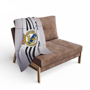 Fleece Blanket, Real Madrid, Cozy Gift Blanket - Soccer Fans, Home Decor, Gift for Him, Winter Blanket, Sports Throw image 8