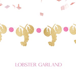 Lobsters Garland | Bachelorette Party Banner | Friends Theme Hen Party | Bride to Be Celebration