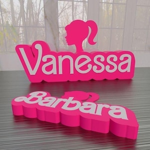 Custom letter barbie ken 3D print gift girl barbi