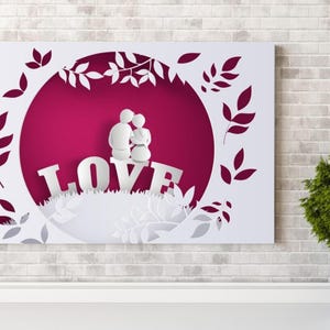 Love Wall Art for Couples | Couples Love Wall Art | Unique Bedroom Decor | Romantic Canvas Art | Modern Wall | Romantic Couples Wall Art |