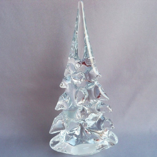 Hand Blown Art Glass  Christmas Tree -Large