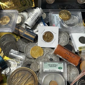 Authentic Grab Bag. Almost Gone!! Old coins, Currency, Silver, Gold, liberty, buffalo, GoldBacks, wheat, old paper money. watches jewelry,